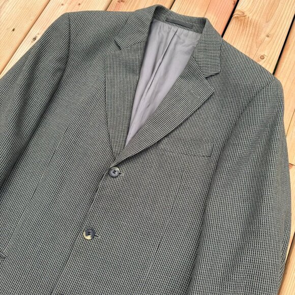 Hugo Boss Hopsack Blazer Wool Tweed Sport Coat Brown Einstein 44R - Picture 3 of 10
